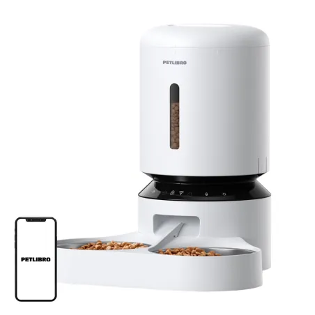 Petlibro Granary food dispenser with double bowl, Wifi, 5L(white)